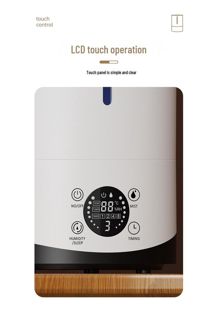 Large Capacity Silent Humidifier & Aroma Diffuser for Home and Bedroom