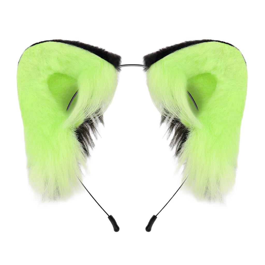 Futrzane uszy zwierzęce nakrycie głowy Żywy kolor Kostium Wydarzenie Opaska do włosów Anime Dodatek na głowę na Karnawał Maskaradę Fotografia