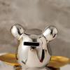 Aesthetic Bear Figure Car Key Holder Support Statues Plating Resin Violent Bear Sculpture Figurine Entrance Decoration Ornament