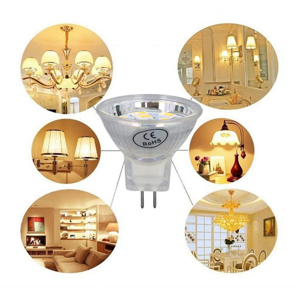 MR11 LED Bulb 3W 300lm MR11 Bulb 4-Pack for Spotlight Landscape Lamps, Stable Operation, Rigorously Tested, Suitable for Various Lamp Types (Warm