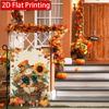 2D Flat - 2D Flat Happy Autumn Pumpkin Scarecrow Welcome Thanksgiving Garden Flag_4-28X40 Inches Outdoor Garden Flag Double-Sided Home Decoration Cour