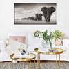 Wall Art Pictures For Living Room Black Africa Elephants Wild Animals Canvas Painting Scandinavia S and Prints