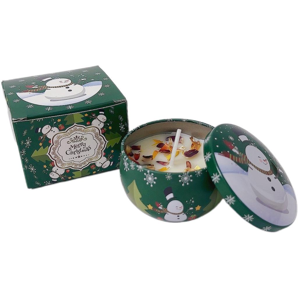 Christmas Candle Gift Box Aromatherapy Candle Set Plant Essential Oil Fragrance Aromatic Candle Holiday Gift