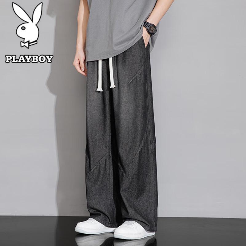 PLAYBOY Men's American Style Loose Straight Jeans