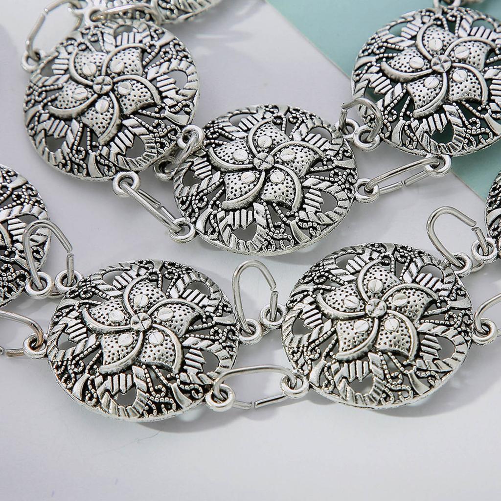 Unique Hollow Flower Waist Chain Accessory Adjustable Women's Waist Decoration for Belly Dance and Beach Jewelry