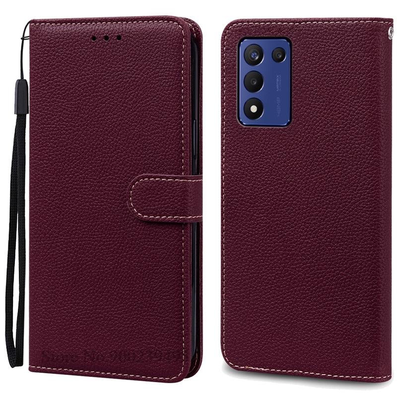 For Realme Q3S Case Flip Leather Wallet Cover For Realme Q3s Case Soft Silicone Book Wallet For Realme Q3s Cover Coque Fundas