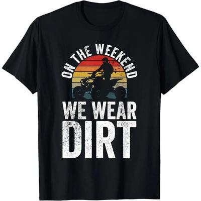 Funny Dirt Track Racing - On The Weekend We Wear  Dirt T-Shirt