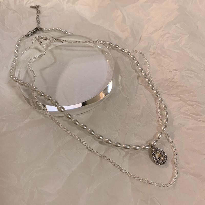 

Love Hip Hop Universe Haoshi Spice Girl Sweet Cool Artificial YH Female Pearl Necklace Collarbone Chain Female Trendy Spicy