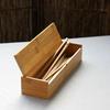 Zuhause Küche Japanische Essstäbchenbox Bambus Essstäbchen Aufbewahrungsbox Essstäbchenhalter Sicherheit Umweltschutz Organizer