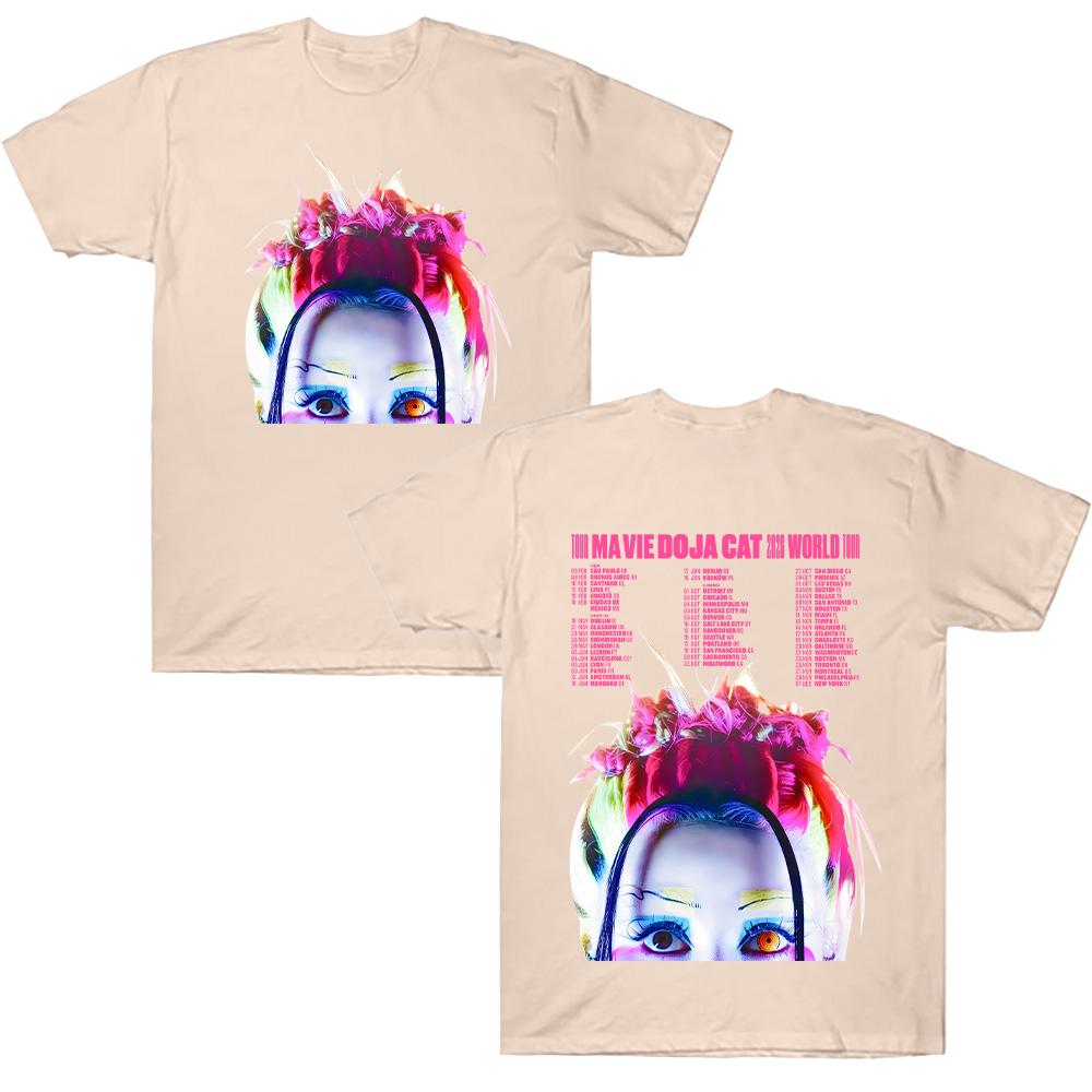 Doja Cat 2026 World Tour T Shirts Y2k Hip Pop Harajuku O-neck Casual Shirt Unisex Cotton Comfortable Casual Clothing