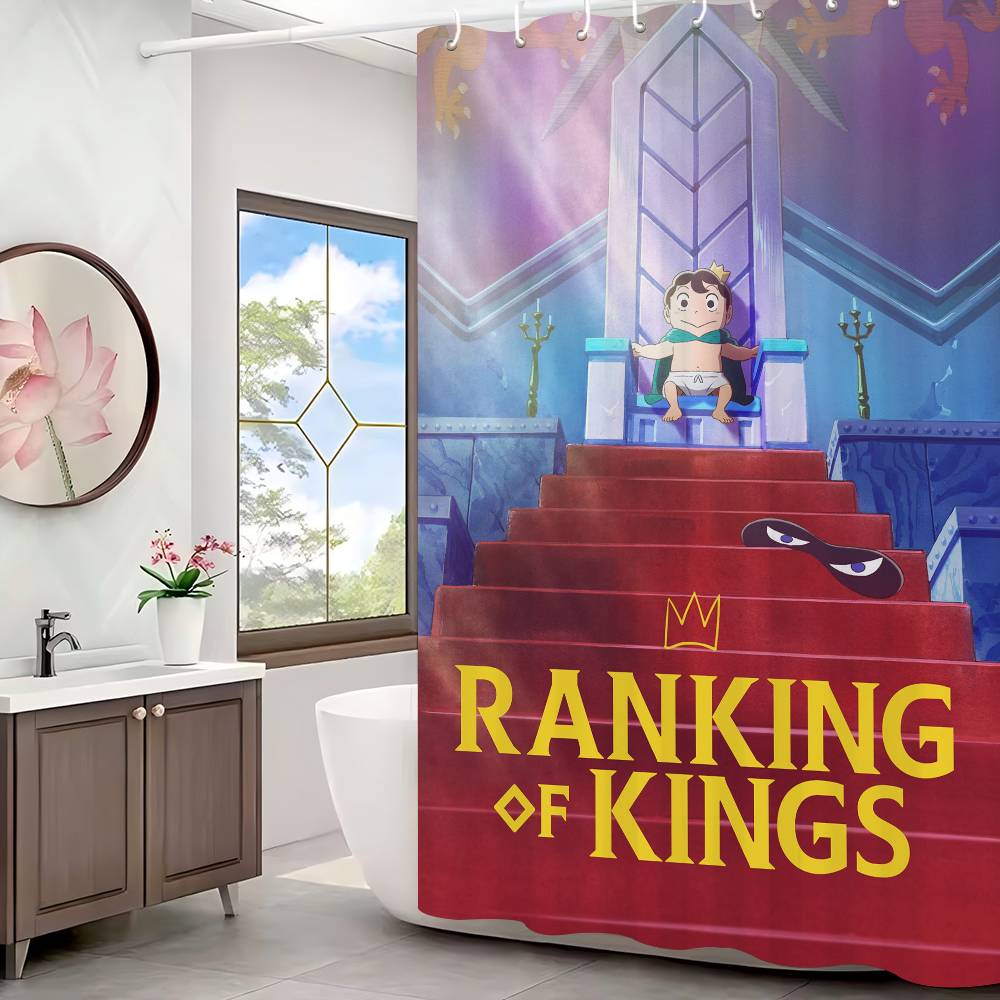 Ranking Anime Shower Curtain, Bathroom Decorative Shower Curtain, Waterproof Shower Curtain With Hooks