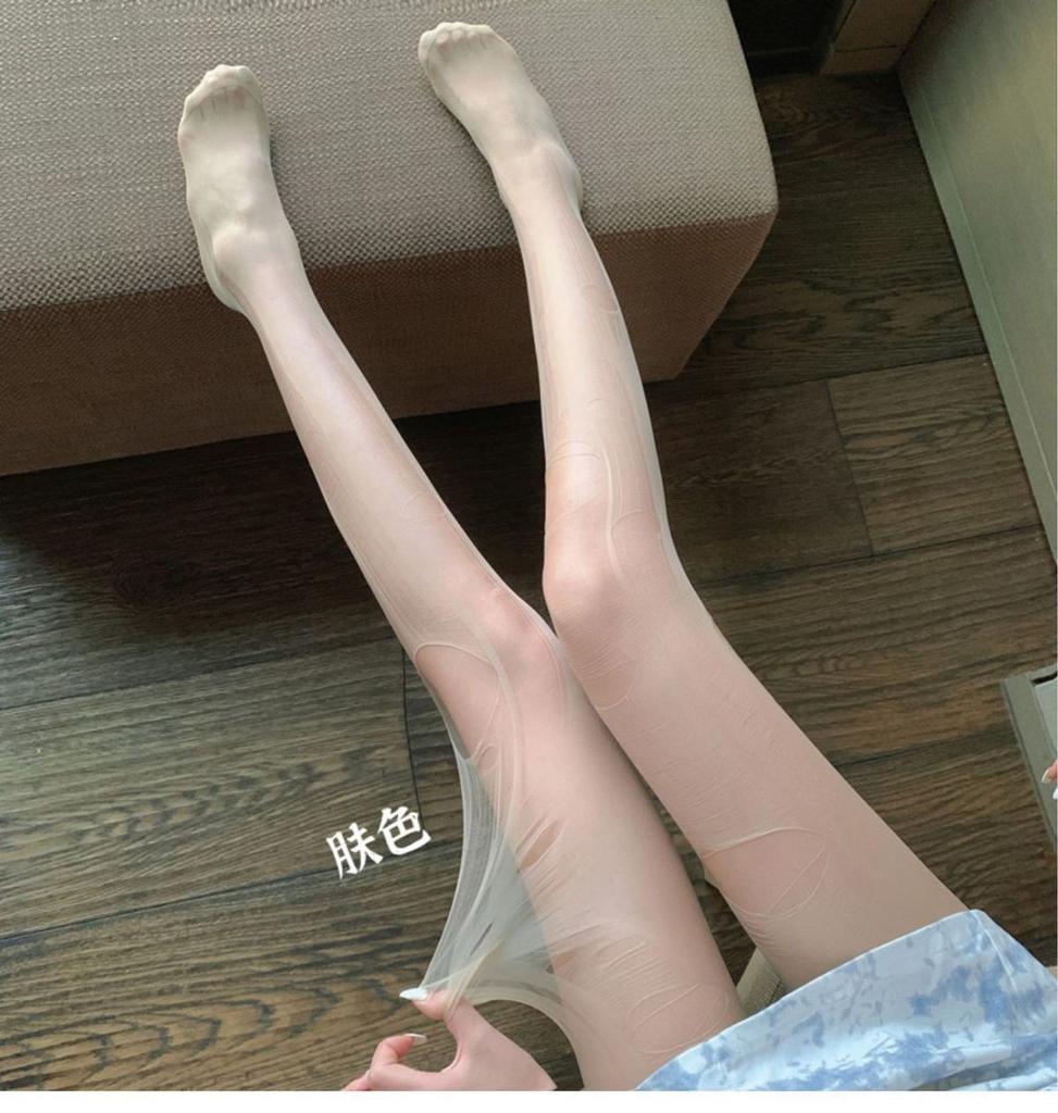 Ultra-thin disposable sex stockings pantyhose hand-torn socks passion flirting stockings free black stockings