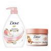 Dove Nourishing Body Wash & Coconut Sugar Scrub Set