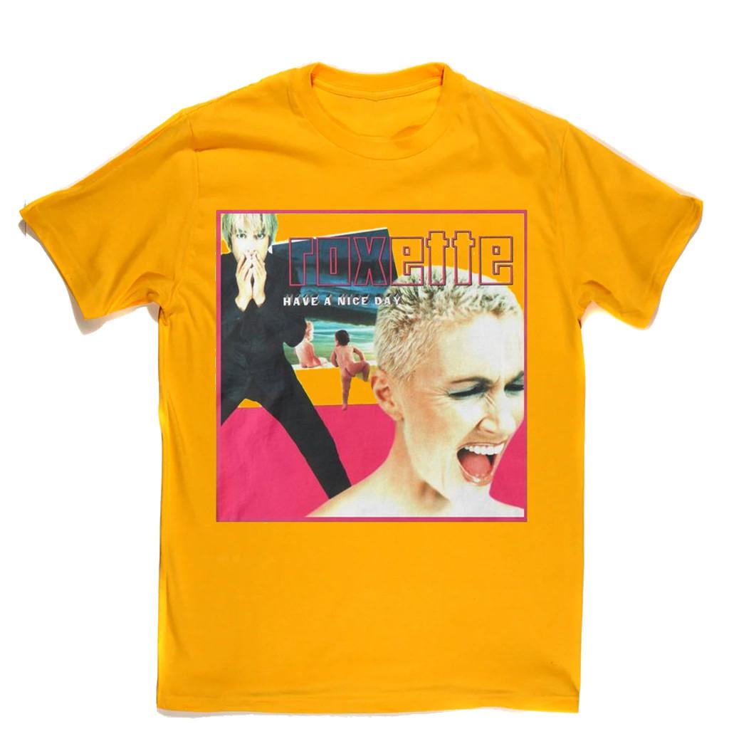 New Have A Nice Day Funny ROXETTE Shirt Yellow Classic Unisex S-5XL EM0300 S