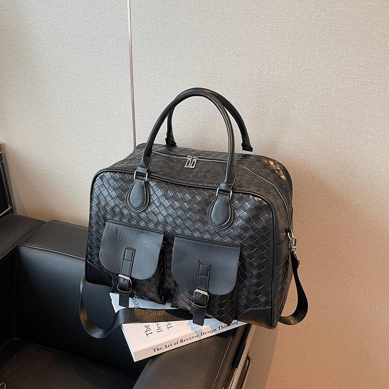 

New stylish and simple mesh shoulder bag large capacity tote bag messenger bag short-haul luggage bag handbag чёрный