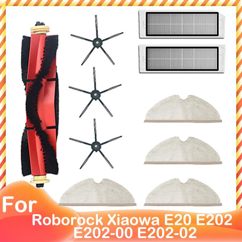 Spare Main Brush Side Brush HEPA Filter Mop Cloth Front Castor for Xiaomi Roborock Xiaowa E20 E202 E202-00 E202-02 Robot Vacuum