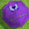 1pc Butterfly Automatic Folding Umbrella, Heavy Duty 8 Rib Iron Frame,  Suitable for Travel, Daily Use, Birthday, Decor Gift m0104098