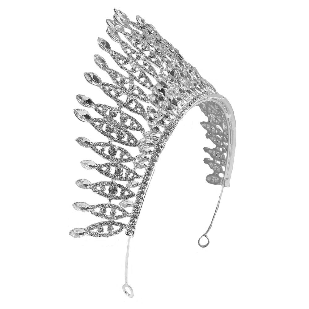 Luxury Rhinestone Tiara: European & American Pageant Headband for Car Shows, Weddings, and Models