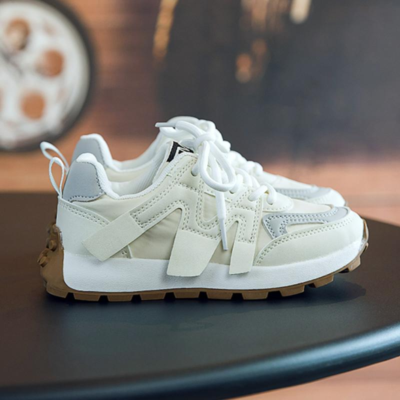 

Дитяче модне дихаюче взуття, діти, студенти, тренди, м’яка підошва, повсякденний спортзал, хлопчики та дівчата, зручні спортивні кросівки для бігу 37 бежевий