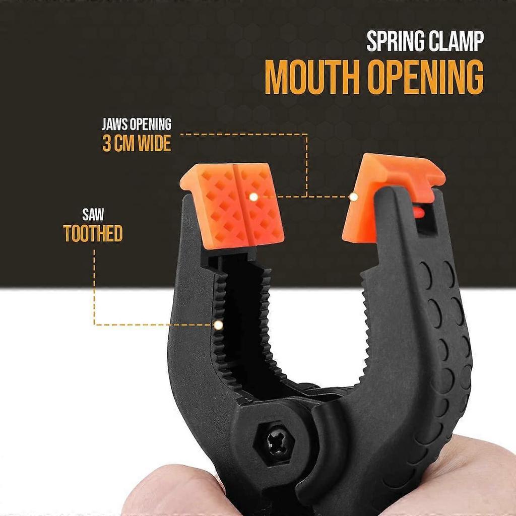 Spring Clamps for Woodwork Plastic Spring Clips Extra Strength Nylon Spring Clips, Woodworking Tension Clamps for DIY Projects, Photo Studios, Photo B
