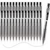 Shuttle Art Black Gel Pens, Ink Glide Series 15 Pack Retractable 0.5mm Fine Point Rollerball Gel Ink Pens Quick Drying Waterproof Smooth Writing with