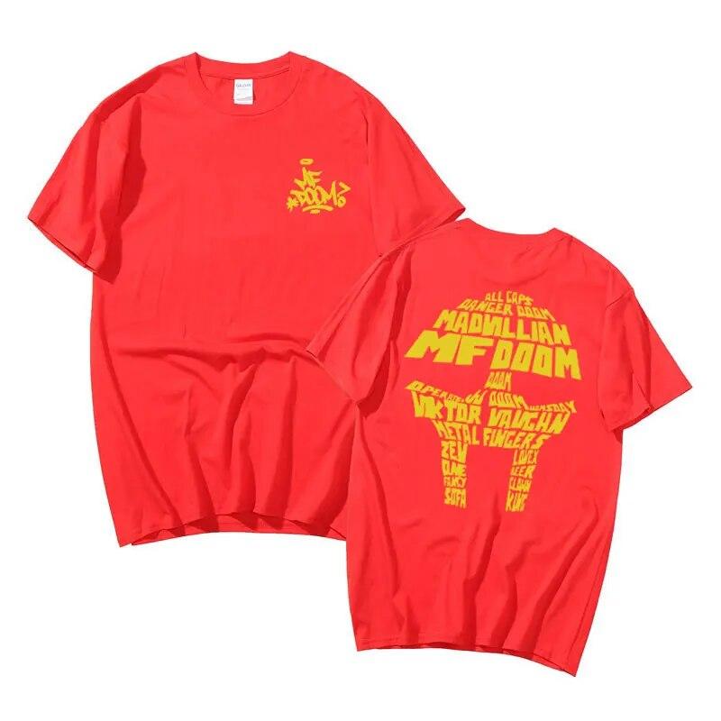Limited Rapper MF Doom Madvillain Metal Face MF Mask T Shirt Male Unisexga Loose Streetwear Unisex Women Vintage Oversized T-shirts