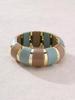 Retro Acrylic Geometric Elastic Bracelets for Women Men New Trendy Acrylic Beads Wide Bracelet Bangle Autumn Winter Jewelry Gift