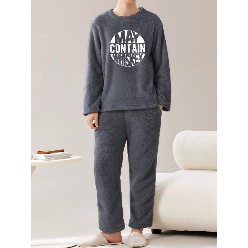 

Soft, Men s Flannel 2-Piece Outfit, Ideal for Transitional Weather & Travel XXL сірий