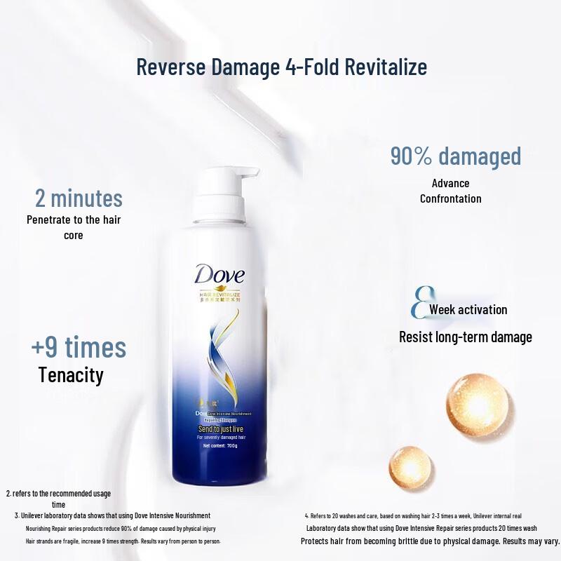 Dove Intensive Repair Shampoo & Runben Lip Balm Bundle