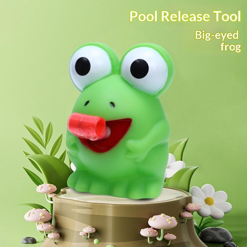 Green Frog Squeeze Toy With Popping Tongue Soft Elastic Texture For Kids Party Favors Stress Relief