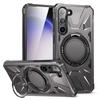 For Samsung Galaxy S25/S24 Magnetic Case TPU+PC Protective Cover with Ring Kickstand