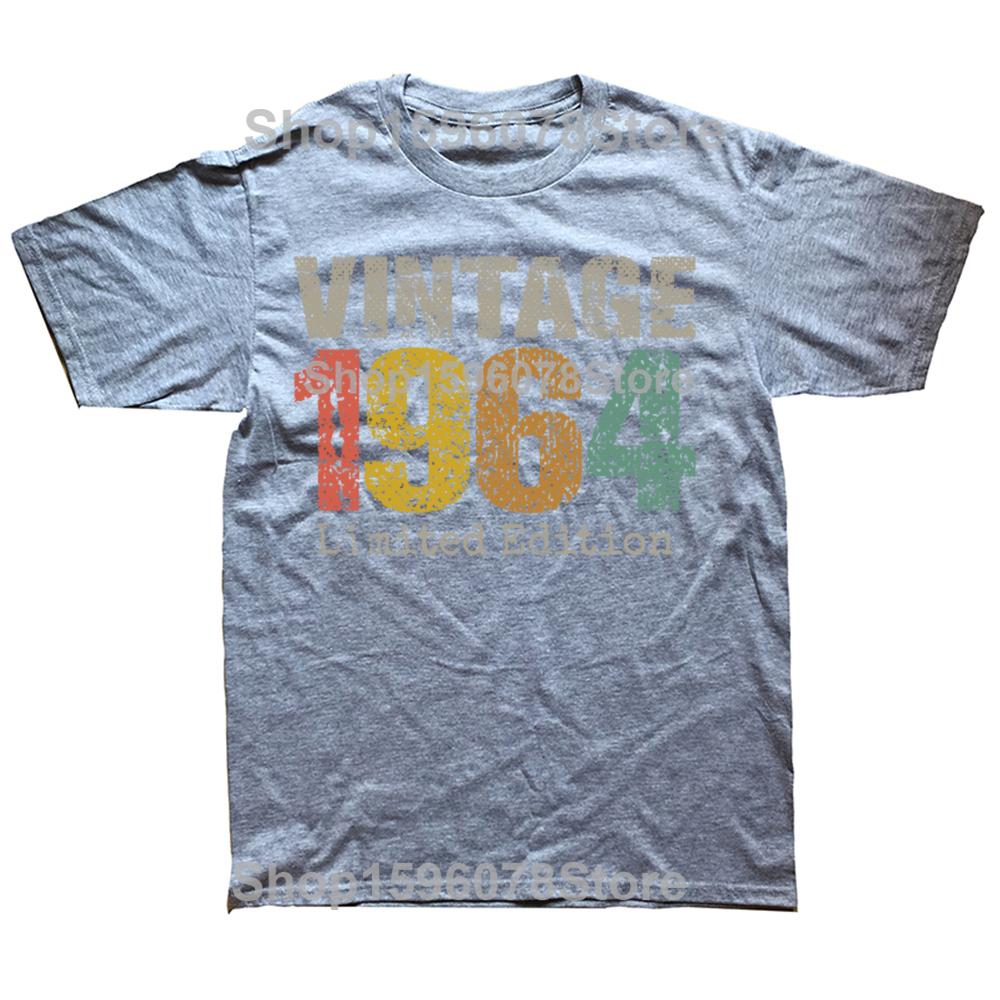 62 Year Old Gifts Vintage 1964 Limited Edition 62th Birthday Tee Tops Round Neck ShortSleeve Fashion Tshirt Basic Tshirts