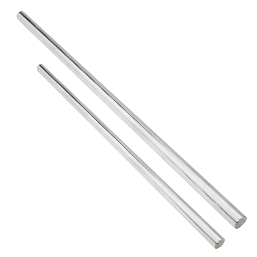 Albero Guide Lineari in Acciaio al Carbonio 10mm x 300mm Barra Tonda Liscia per Assemblaggio Strutture Meccaniche e Costruzione Dispositivi Fai-da-te