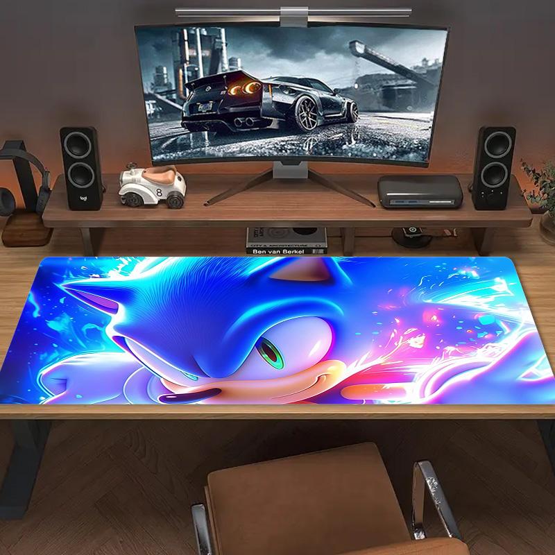 Sonic the Hedgehog Print Cushion Non-slip Laptop Tablet Big Mousepad XXL Mat Mini PC Playmat With Lock Edge