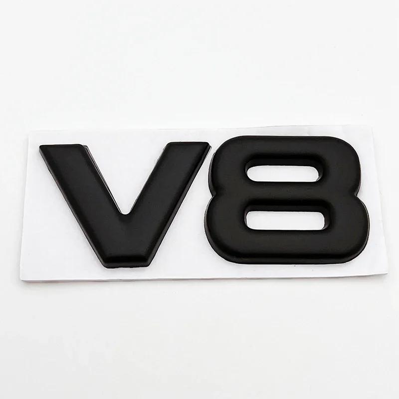 3D Metalinis V6 V8 Logotipas Automobilio Variklio Ekranas Emblema Ženklelis Lipdukai Dekoratyviniai Lipdukai Toyota BMW Benz Honda Mazda Automobilių Aksesuarai