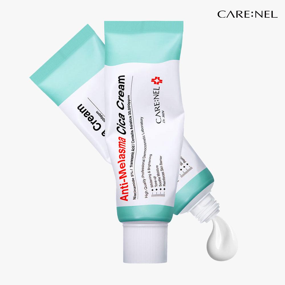 CARENEL CICA Cream Anti-Melasma Niacinamide Centella Asiatica Brightening Toneup Soothing Moisture Barrier Cream