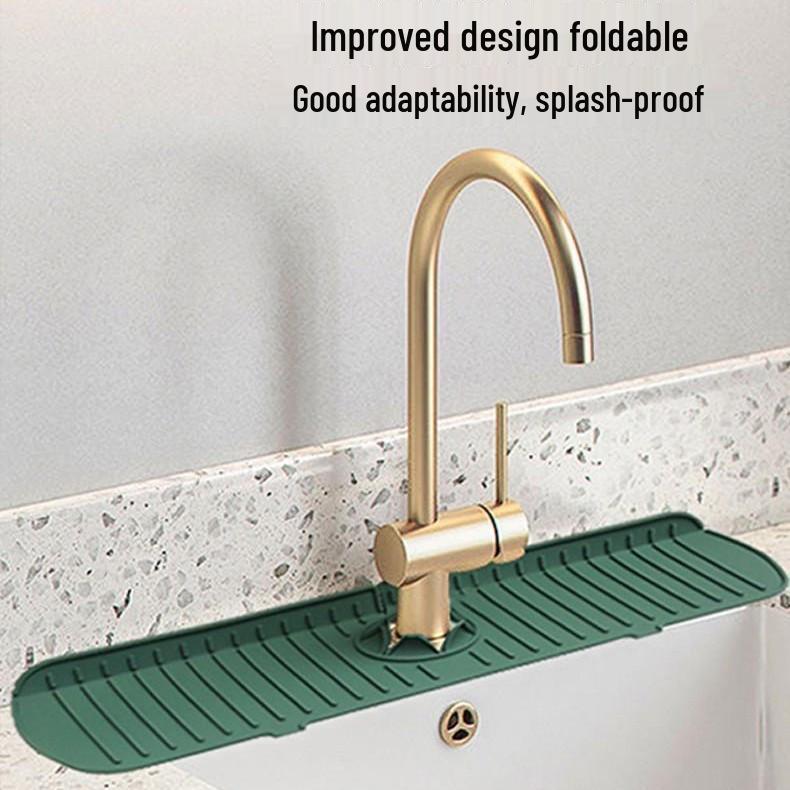 Silicone Sink Mat & Splash Guard for Kitchen Faucets