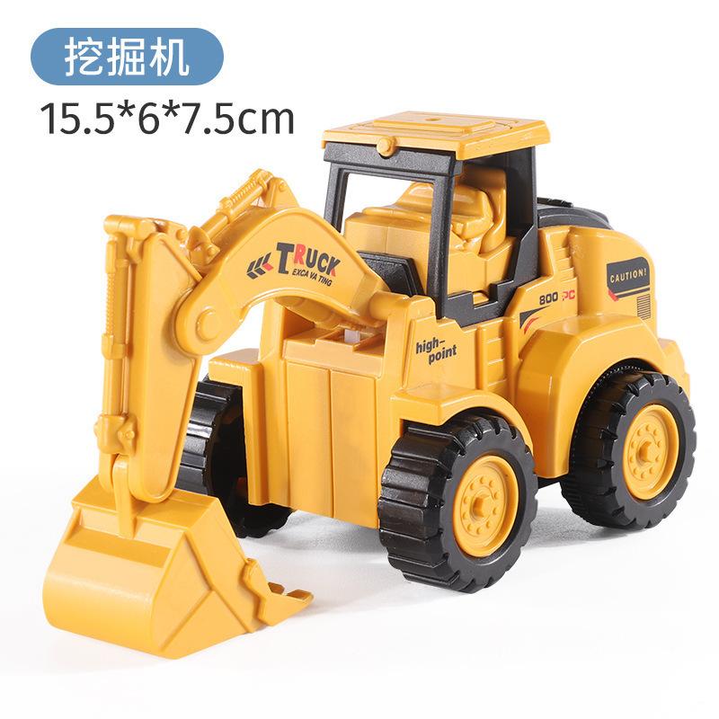 

Детский игрушечный дорожный каток, инженерная машина, крупногабаритный литой кран, экскаватор, бульдозер, погрузчик, подарок для мальчика шафрановый