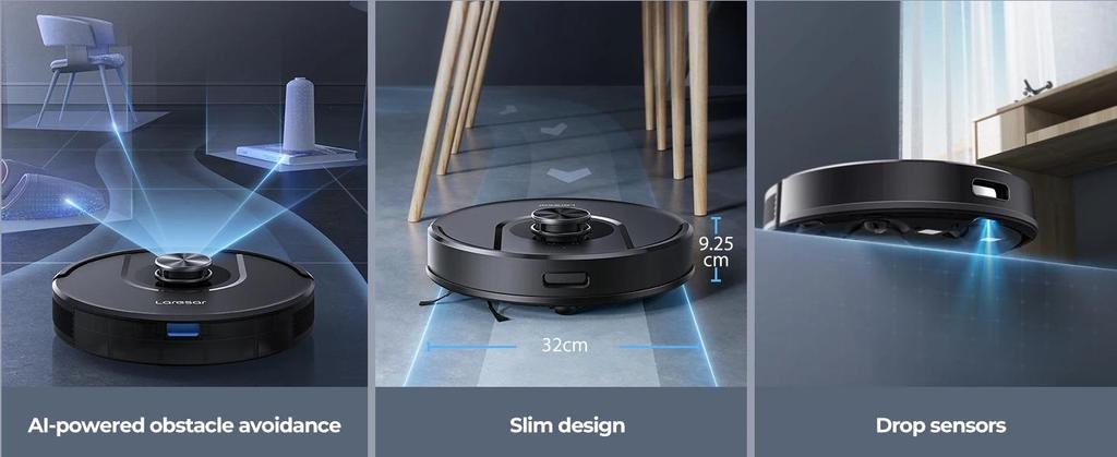New Laresar 01 Robot Vacuum Cleaner Mop LDS Lidar Navigation 5000Pa Smart Planned Mapping Home Floor Washing Carpet Pet Hair Clean