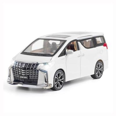 1:24 ölçekli Toyota Alphard MPV araba modeli alaşım araba döküm oyuncak araba modeli geri çekin çocuk oyuncağı koleksiyon ölçekli Model araba