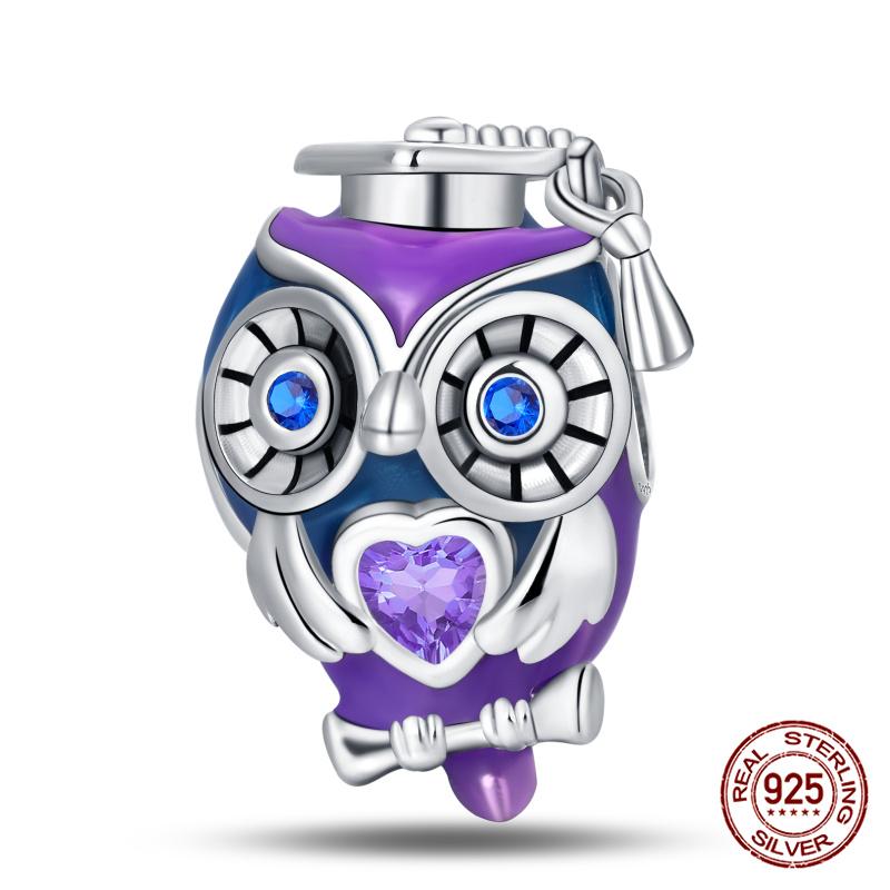 Originale Eulenperlen, 100 % Kupfer, Glückskatzen-Elefanten-Anhänger, passend für Originalarmbänder, DIY-Schmuckherstellung, Geschenk für Frauen