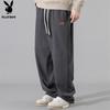 Playboy Men's Loose Straight Corduroy Casual Pants