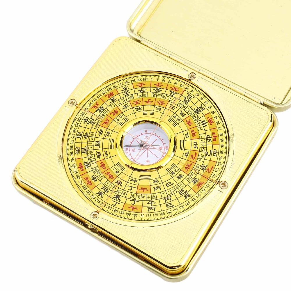 Alloy Luo Jing Instrument Square Feng Shui Compass Three Synthesis Plate Residential Feng Shui