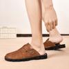 Summer Men's Leather Sandals Slippers Beach Sandals Outdoor Rubber Flip Flops Men Water Trekking Sandals