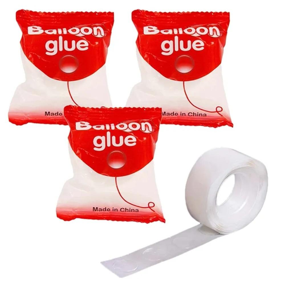100 points de colle pour fixer des ballons au mur - Stickers pour décoration de fêtes d'anniversaire et de mariages - Accessoires pour ballons