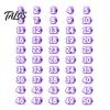 Pencil Identification System 1-20/1-30/1-50 Numbered Toppers, Reusable Classroom Labels Topper for Teachers, Tracking Markers School Organization