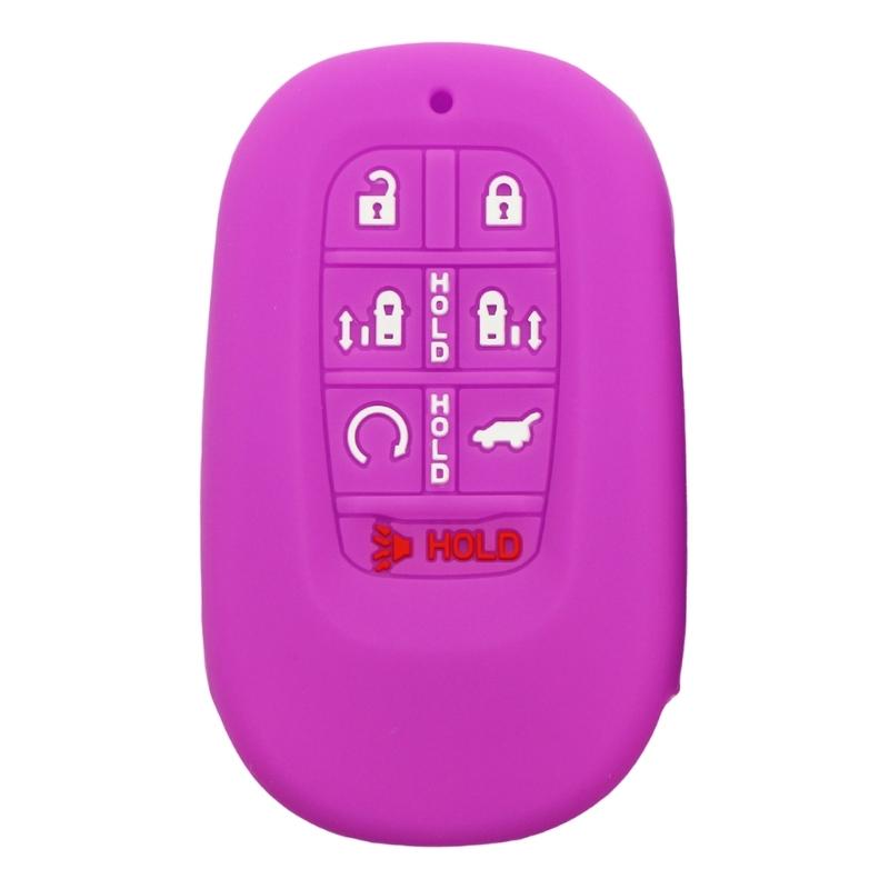 Key Fob Case Shell Cover For Remote 7+2 Button Designs Anti Shock Silicone Cover Non Slip Surfaces Universal Vehicle Fit