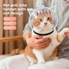 Casco Antivoracità per Gatto Cane Cappuccio Spaziale Traspirante Copricapo Post-operatorio Anti-leccamento per Animali Domestici Collare Elisabettiano per Bagno e Taglio Unghie