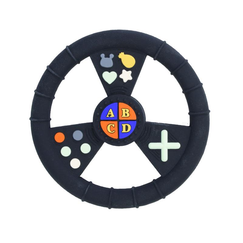 Soft Silicone Teether Toy for Newborns - Soothing and Simulative Bite Set