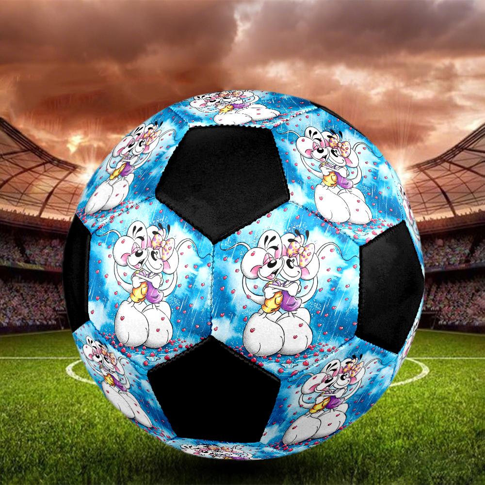 Diddl Cute Indoor Soccer Ball Colorful Machine Stitched PVC Size 5 Team Training Competition Ready Durable High-Bounce Cool Sports Gift